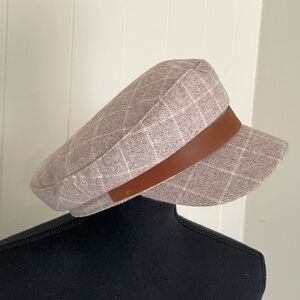 Adorable Brown Plaid Cap small from Gigi Pip 🎊